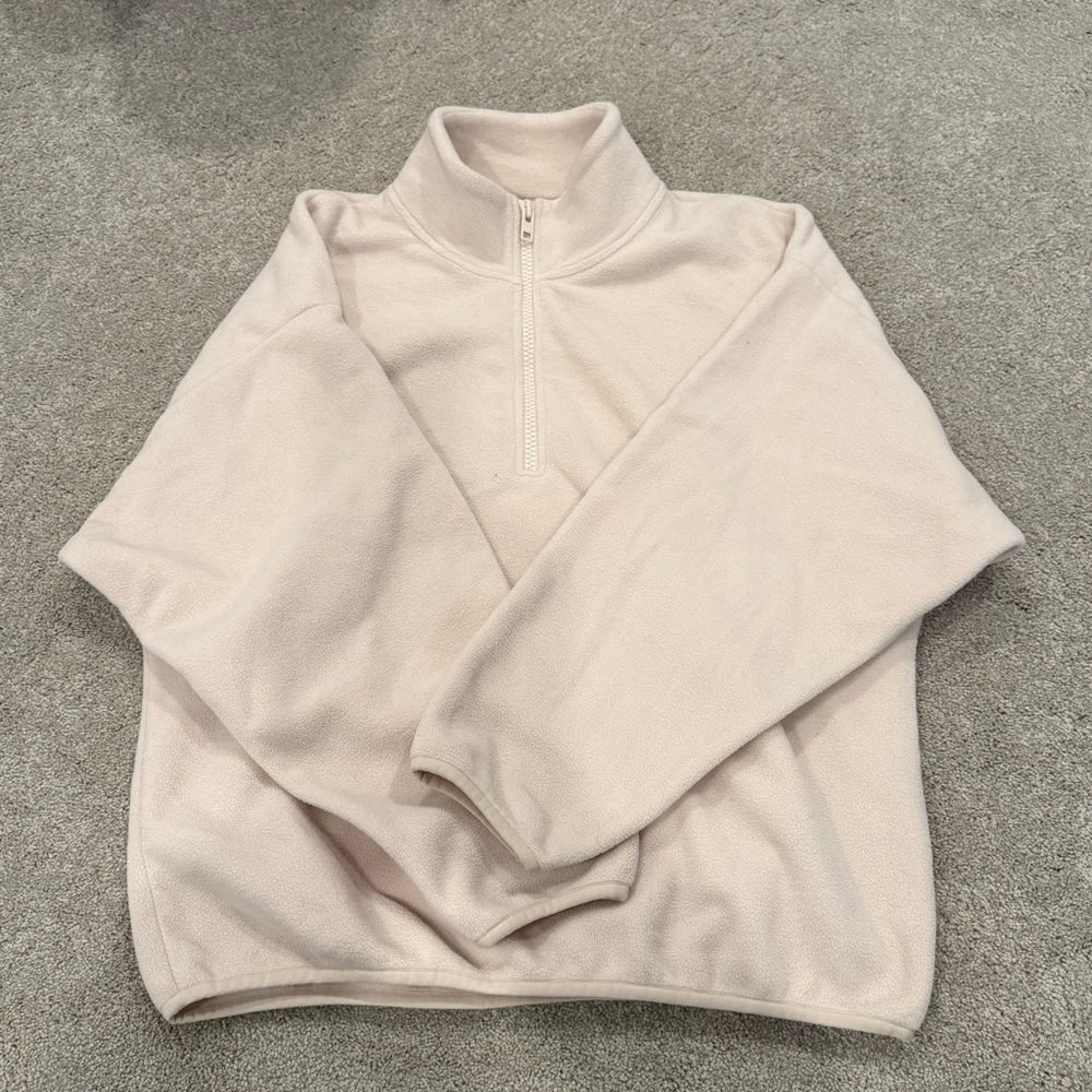 TNA Aritzia Quarter-Zip Polar Fleece Pullover